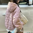 thumbnail image 3 of Jackets for Teenagers, Thick Button Long Sleeve Lace Hooded Coat, Kids Jacket, 3 of 6