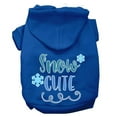 thumbnail image 5 of Christmas Pet Dog  Cat Hoodie Screen Printed, "Snow Cute", 5 of 11