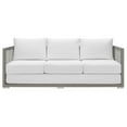thumbnail image 5 of Modway Aura Modern Rattan & Fabric Outdoor Patio Sofa in Gray and White, 5 of 8