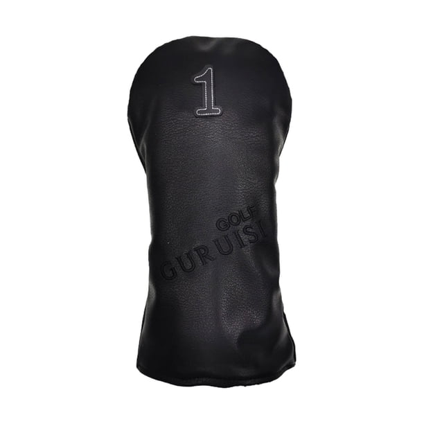 Funda de cuero para palos de golf UT Putter y palos de madera. Funda de cuero para palos de calle. Negro 1 35x15cm