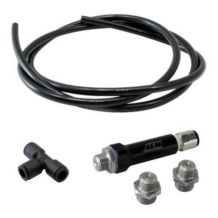 AEM PERFORMANCE ELECTRONICS 30-3312 V2 WATER/METHANOL INJECTION NOZZLE & JET KIT, INCLUDES T FITTING, HOSE, 250CC, (Best Water Methanol Injection Kit Cummins)