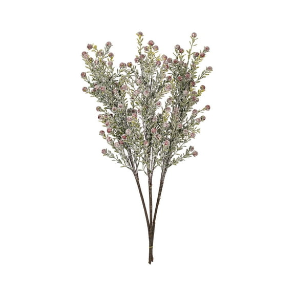 Vickerman 20.5" Artificial Frosted Red Berry Greenery Spray, 3 per bag.