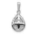thumbnail image 3 of Real 14kt White Gold 1/4ct. Diamond Teardrop Pendant; for Adults and Teens; for Women and Men, 3 of 4