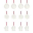 thumbnail image 1 of Kits de punto de cruz de madera de 3 piezas, decoraciones navideñas, juegos de colgantes navideños de bricolaje con 12 hilos de bordado para niños, 1 of 9