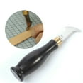 thumbnail image 4 of Craft Tools Leather Edge Beveler Creaser Steel Blade Ebony Marking Vintage Leather Tool, 4 of 13
