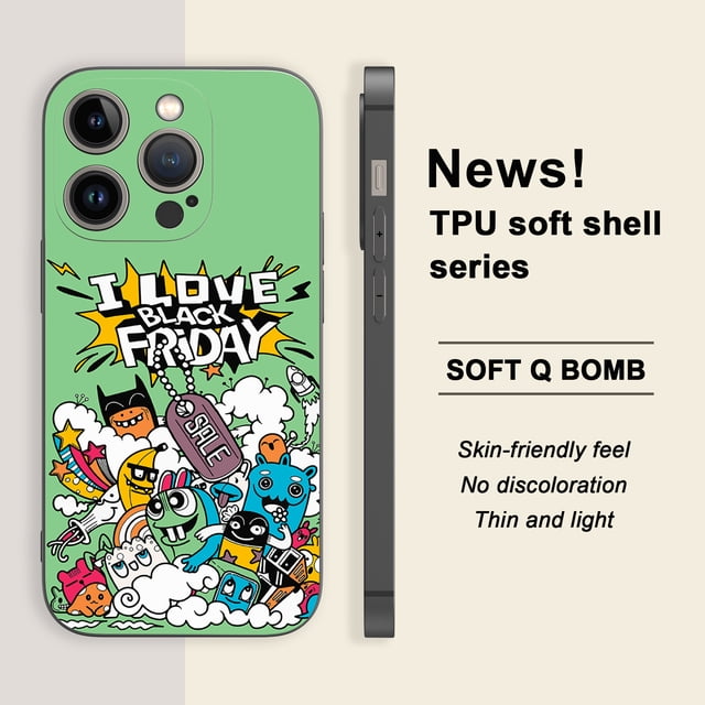 ¡Destaca entre la multitud con esta llamativa funda mate para iPhone con gráficos!