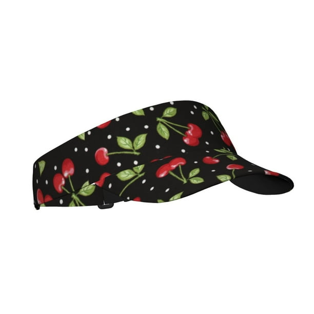 Balery Sweet Red Cherry Gorra deportiva con visera ajustable para mujer y hombre (talla única)