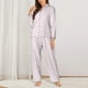 thumbnail image 2 of Balery Pink Paw Conjunto de Pijama con Estampado para Mujer, Conjunto de Dos Piezas con Manga Larga, Ropa de Dormir Suave con Bolsillos, Pijamas Cómodos-Medium, 2 of 7
