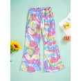 thumbnail image 3 of inhzoy Kids Girls Elastic Waist Sparkly Sequin Flared Pants Dance Performance Shiny Bell-Bottom Trousers Colorful 3-4, 3 of 7