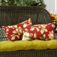 thumbnail image 3 of Roma Floral 19 x 12 in. Outdoor Rectangle Throw Pillow (Set of 2) by Greendale Home Fashions, 3 of 7