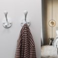 thumbnail image 3 of 5pcs White Coat Hooks Wall Mounted Coat Hooks Farmhouse Matte Black Wall Hooks with Screws Metal White Towel Hooks for Bathrooms Entryway Hooks for Hanging Coats, Keys, Hats, Scarves, Robe, Bags, 3 of 9