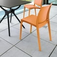 thumbnail image 3 of Compamia Maya Patio Dining Chair in Orange, 3 of 8