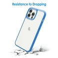 thumbnail image 2 of JETech Case Compatible with iPhone 13 Pro Max 6.7-Inch, Shockproof Phone Bumper Cover, Anti-Scratch Clear Back (Blue), 2 of 6