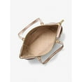 thumbnail image 5 of Michael Kors Women's Charlotte Large Signature Logo and Metallic Top-Zip Tote Bag 35F4GCFT3V-Rsgold, 5 of 9