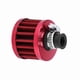 thumbnail image 4 of Kit de filtro de admisión de aire frío universal para coche de 12 mm, tapa de ventilación del cárter, respiradero rojo, 4 of 14