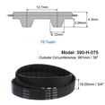 thumbnail image 2 of 390-H-075 Timing Belt 78 Teeth Rubber Cogged Belt 39" Length, 3/4" Width, 1/2" Pitch, 2 of 6