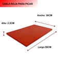 thumbnail image 3 of Tabla para picar Roja 56*36*2.2CM SHORBULL Shorbull Tabla Gruesa de 2.2cm, 3 of 4