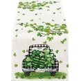 thumbnail image 3 of St. Patrick's Day Table Runner, Seasonal Spring Shamrock Lucky Kitchen Dining Table Decoration for Home Party Decor 13 x 47 Inch (B), 3 of 5