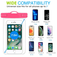 thumbnail image 2 of Joefnel Floating Waterproof Cell Phone Pouch, 3 Pack Underwater Phone Case Dry Bag Compatible with iPhone 14 13 12 11 Pro Max X/Xr/Xs, Samsung S21/S20/S11, 2 of 5