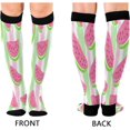 thumbnail image 2 of FREEAMG Watermelon Compression Socks for Women Men, Circulation Knee High Stockings for Running Cycling Medical, 1Pair, 2 of 7
