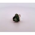 thumbnail image 4 of Natural Green Crystal Druzy Silver Adjustable Ring NGCDSAR, 4 of 8