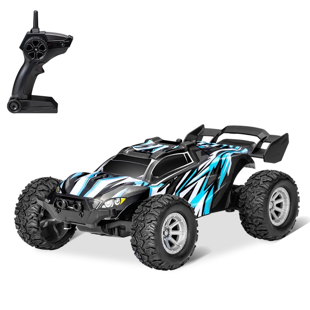 Gift for Boys and Girls Blue Tecnock RC Car Remote Control Car for Kids,1:18 20 KM/H 2WD RC Buggy,2.4GHz Offroad Racing Car for 40 Mins Play 