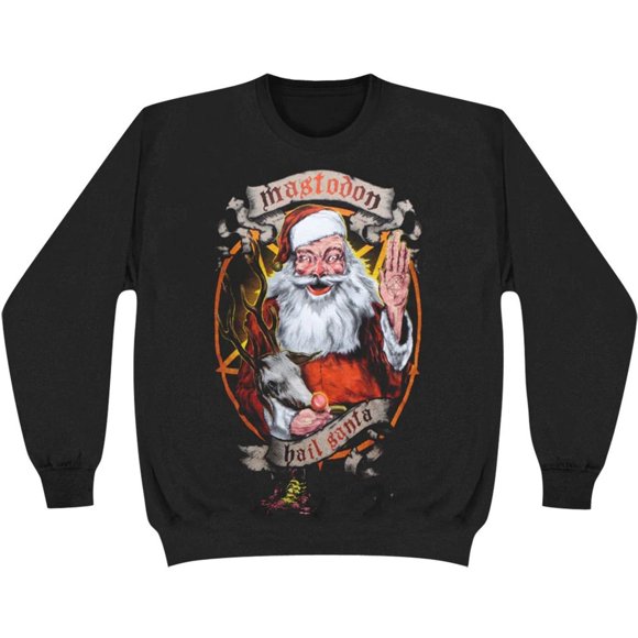 Mastodon Adult Hail Santa Holiday Sweatshirt