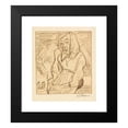 thumbnail image 2 of Ernst Ludwig Kirchner 12x14 Black Modern Framed Museum Art Print Titled - Sitting Farmer (1922), 2 of 5