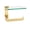 Polished Brass, variant on Alno A6465R-PN Linear 6" Wide Solid Brass Euro Modern Right Hand Slide Bar Toilet Paper