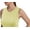Yellow, variant on Women Tank Tops Round Neck Sleeveless Basic Ribbed Summer Cami Top Casual Shirt