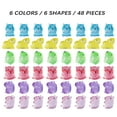 thumbnail image 6 of NIBERDA Mini Capybara Animals Glitter Resin Plastic Figurines, Set of 48, 6 of 6