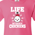 thumbnail image 4 of Inktastic Life is Better with Chickens Youth T-Shirt, 4 of 5