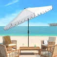 thumbnail image 2 of Safavieh Venice 105.51 in Solid Print Round Market Patio Umbrellas, UV Resistant, 2 of 6