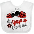 thumbnail image 3 of Inktastic My Yaya Loves Me with Cute Ladybugs Boys or Girls Baby Bib, 3 of 4