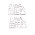 thumbnail image 1 of de 2 troqueles  de ventana de gato para cama de Courtyard Life para plantillas en relieve, papel para tarjetas, Gloria Troqueles de corte de tarjetas de álbum, 1 of 9