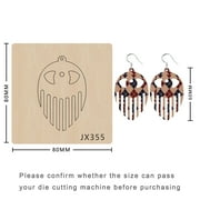 Cutting Dies Earrings Wooden Scrapbooking Wood Die Cut Leather Mold Die-cut Crafts Compatible With Most Die-cut Machines