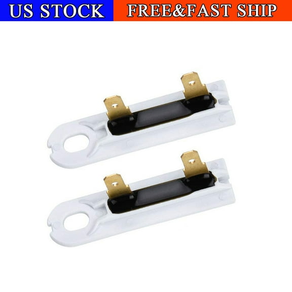 2PCS WP3392519 OEM for Whirlpool Dryer Thermal Fuse 3392519