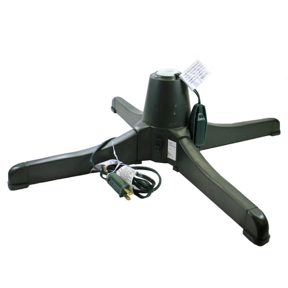 Rotating Christmas Tree Stand - One Tree Stand 8 Inch, Plastic - Electric Plug In Motion Yaz117gr