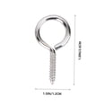 thumbnail image 5 of MERRYHAPY 36pcs Eye Self Tapping Screw Sheep Eye Screw Metal Threaded Hook Office Home Use General Users, 5 of 5