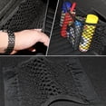 thumbnail image 6 of Car Back Rear Mesh Trunk Seat Elastic Net Magic Sticker Universal Storage Pocket Auto Organizer Seat Back Bag, 6 of 9