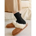 thumbnail image 6 of Gustave 3 Pairs Winter Boot Socks for Women Thick Warm Knit Socks Thermal Cozy Crew Socks Solid Color Soft Casual Socks Stocking Stuffers Gifts for Cold Weather, 6 of 7