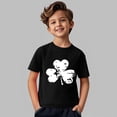 thumbnail image 2 of Ruyang St Patricks Day Cute Irish Shamrock Graphic Shirt for Girls Summer Short Sleeve Tee Tops Toddler Kids Cotton Crewneck T-Shirt, 2 of 8