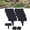 Black, variant on Imitation Stone Garden Fence, Plastic Garden Retaining Edging Fence, Interlocking Landscape Edging, for Flower Bed Path Lawn