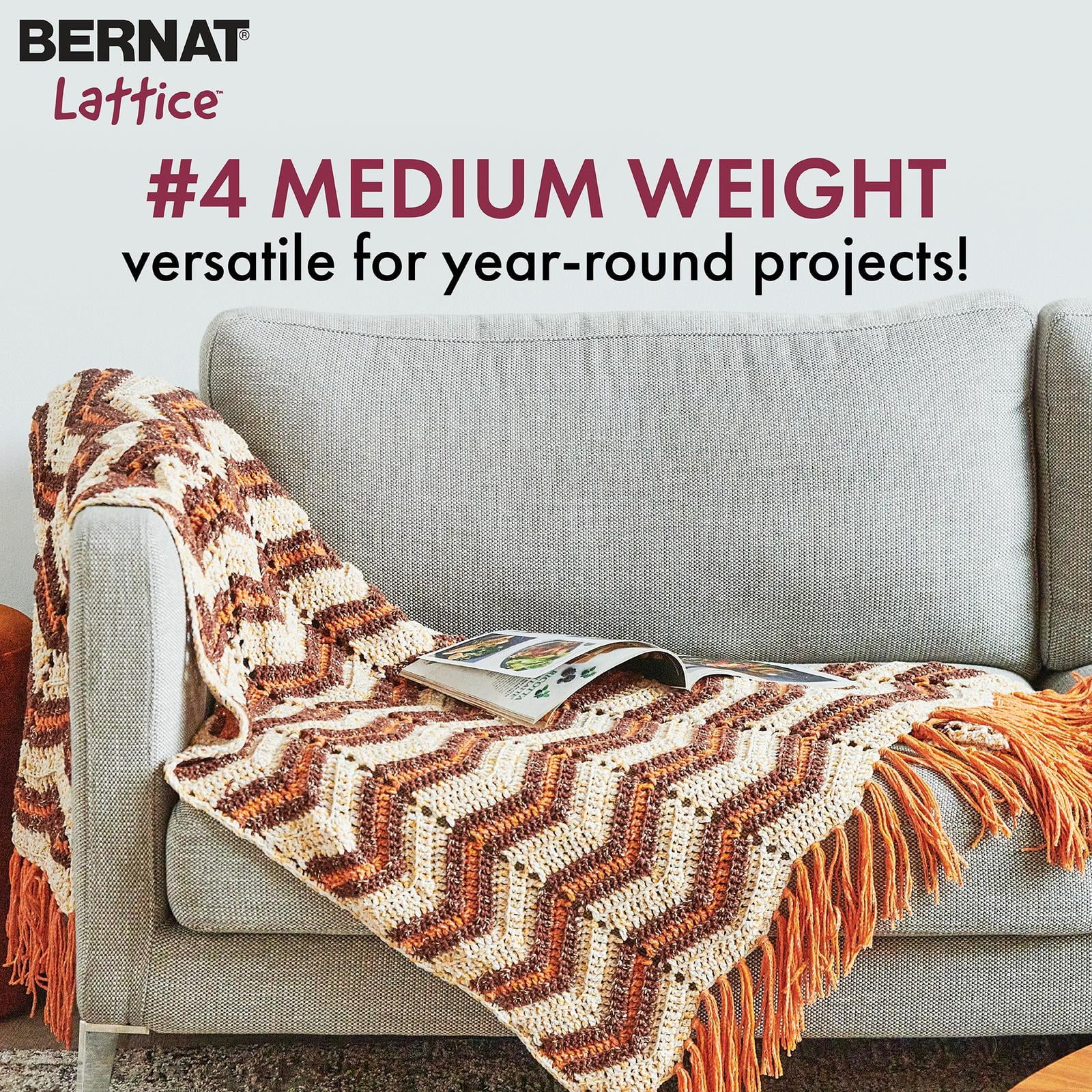 Bernat® Lattice™ #4 Worsted (Medium) Blend Yarn, 7.8oz/220g 389 Yards