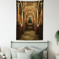 thumbnail image 4 of Gothic Tapestry, Ancient Passage with Stairways Secret Gateway Mystical Pillars Medieval Temple Theme, Wall Hanging for Bedroom Living Room Dorm Decor, 40W X 60L Inches, Red Brown, by Ambesonne, 4 of 5