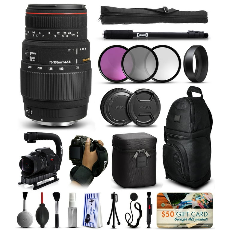 Sigma 70-300mm F4-5.6 APO DG Macro Kits - Walmart.com