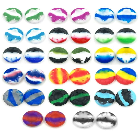 EIGTHTAIL 8X Gel Analogue Thumb Grip Stick Handle Rock Controller Caps Random Colors For