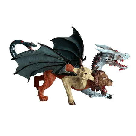 

1pc Plastic Simulated The Chimera Model Desktop Adornment Creative Lifelike Animal Model