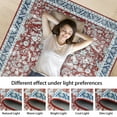 thumbnail image 5 of Haperlare Runner Rug 2' x 6' Hallway Area Rug Persian Entryway Rug Washable Low Pile Non-Slip Distressed Mat Indoor Entrance Carpet for Living Room Kitchen Bath, Blue, 5 of 5