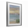 thumbnail image 2 of Stupell Industries Coastal Sailboats Beyond Sandy Shore Gray Framed Print Under Glass, 13 x 16, by Sally Swatland, 2 of 8